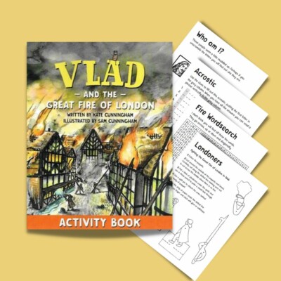 Vlad and the Great Fire of London Activity Book cover